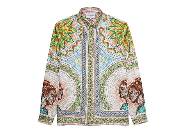 Ing Casablanca Mosaics Grecques Silk Twill Shirt Többszínű | MF22SH02101