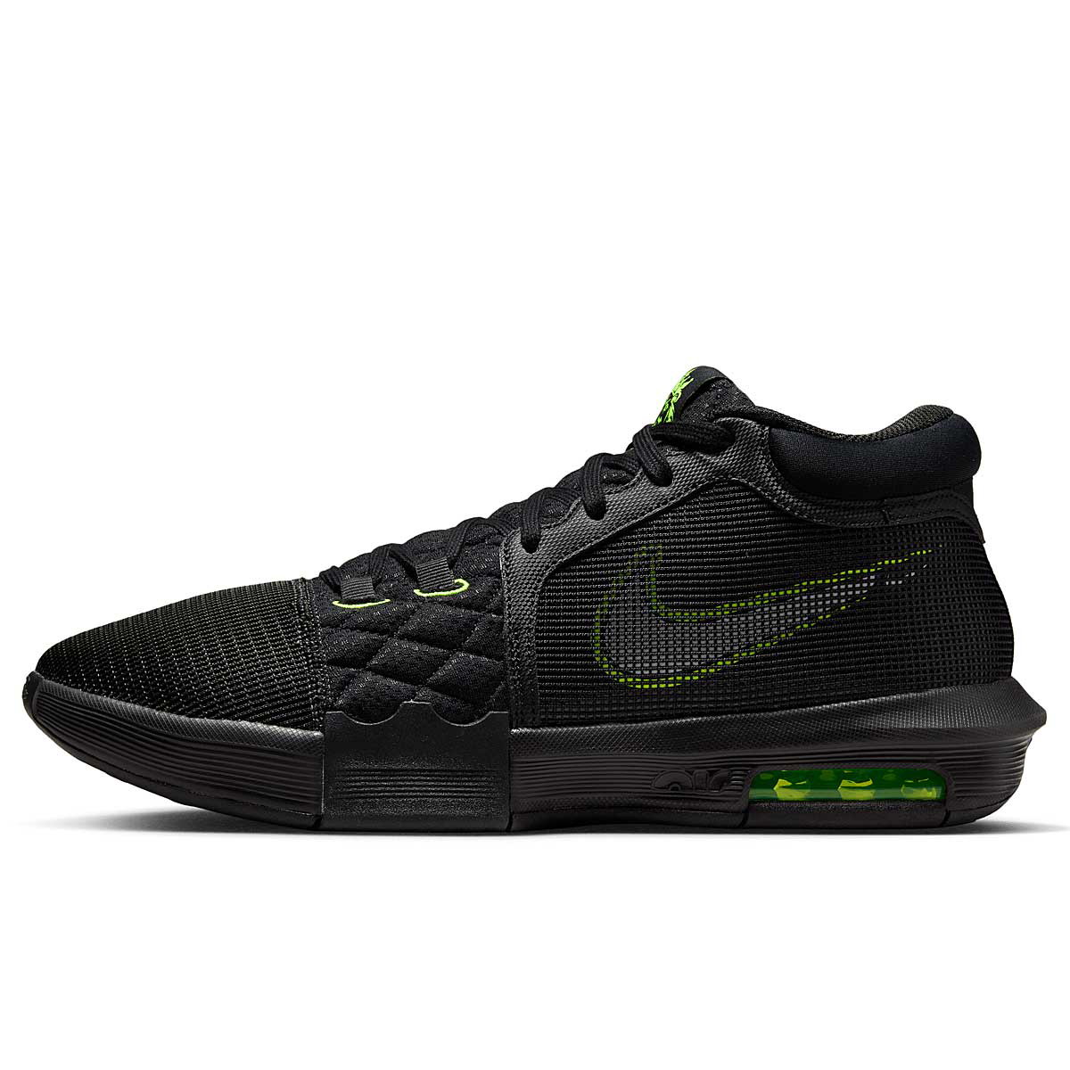Sneakerek és cipők Nike LEBRON WITNESS 8, BLACK/WHITE-VOLT Fekete | FB2239-002, 1