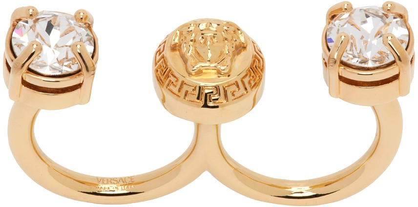 Gyűrűk Versace Crystal Medusa Round Cuff Ring "Gold" Fémes | 1014249_1A00621_4J090, 0