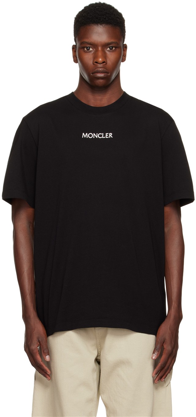 Póló Moncler Graphic T-Shirt Fekete | H20918C000328390T