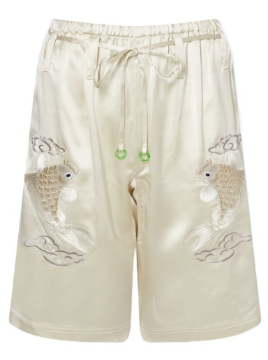 Rövidnadrág Alexander Wang Koi Embroidery PJ Short Bézs | 1WC1224433-106