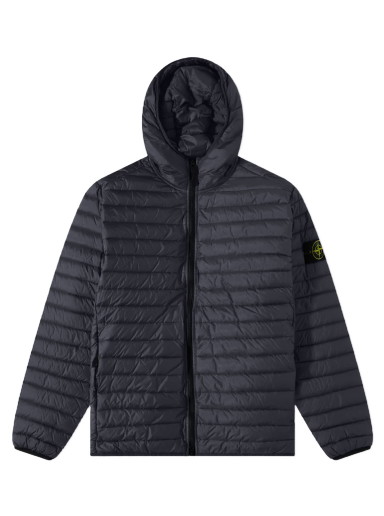 Dzsekik Stone Island Lightweight Hooded Navy Blue Fekete | 7915403-V0020