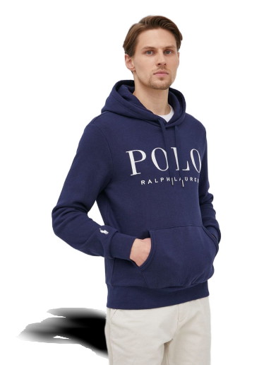 Sweatshirt Polo by Ralph Lauren Logo Popover Hoody Sötétkék | 710860831004