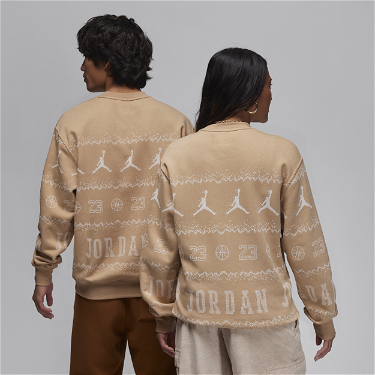Sweatshirt Jordan Essentials Holiday Fleece Crew undefined | FD7463-200, 2