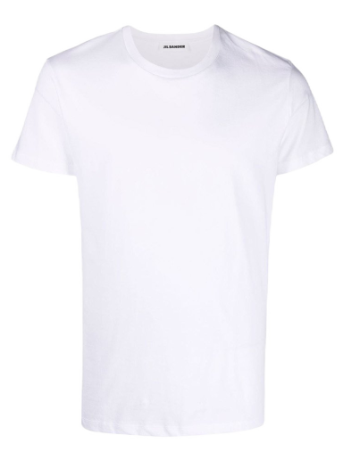 Póló Jil Sander Round Neck Cotton T-shirt Fehér | JSMU706005MU247308-White