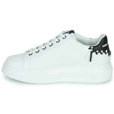 Sneakerek és cipők KARL LAGERFELD KAPRI Whipstitch Lo Lace Fehér | KL62572-010, 3