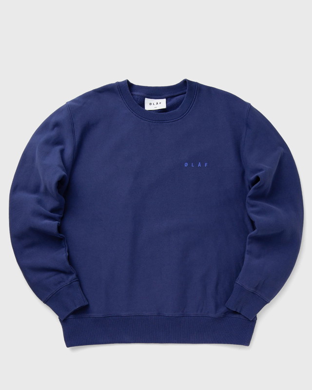 Sweatshirt ØLÅF FACE CREWNECK Sötétkék | M170202-DEEP-VIOLET