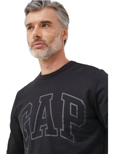 Sweatshirt GAP Logo Crewneck Sweatshirt Fekete | 427434.04BLACK7