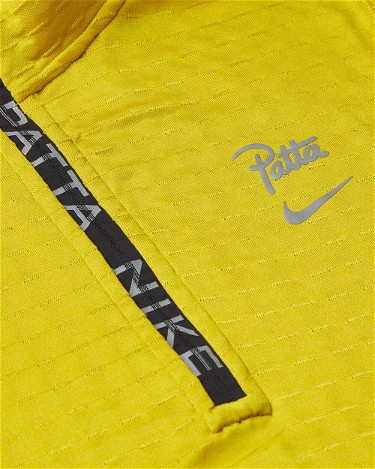 Póló Nike Patta Running Team Half-Zip Longsleeve Quartz Sárga | FJ3069-389, 3