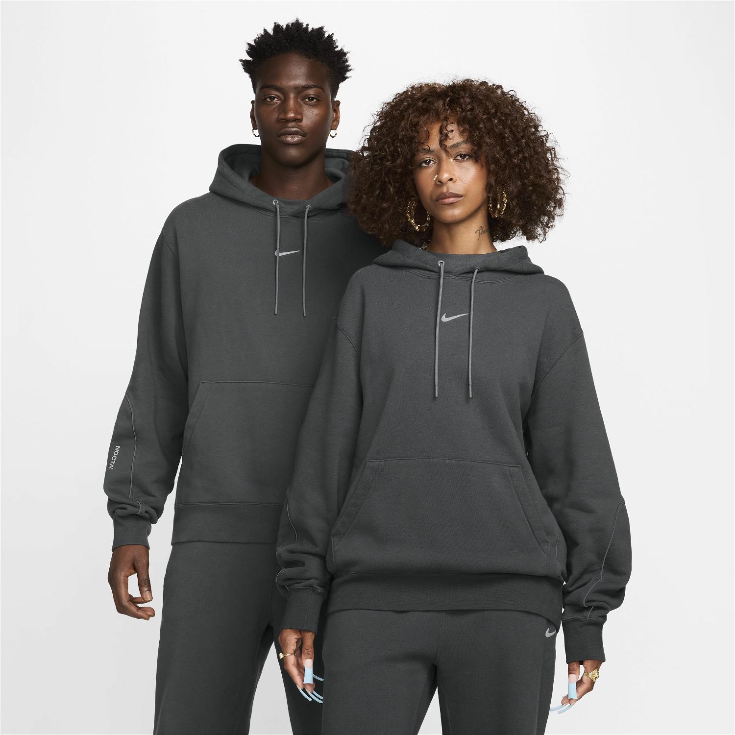 Sweatshirt Nike NOCTA Fleece CS Hoodie Szürke | FN7659-060, 1
