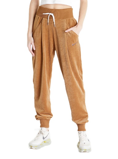 Sweatpants Nike Sportswear Velour High-Rise Jogger Barna | DV7820-270