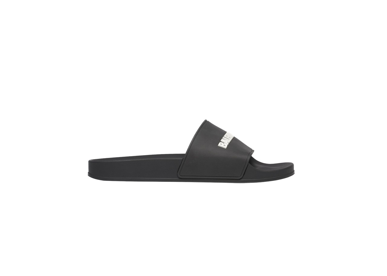 Sneakerek és cipők Balenciaga Pool Slide Black White Fekete | 565826 W1S80 1006, 0