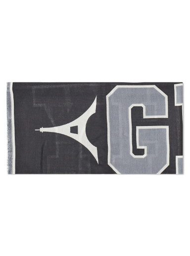 Sálak és kendők Givenchy College Logo Scarf Black Fekete | BP007LP0K7-002