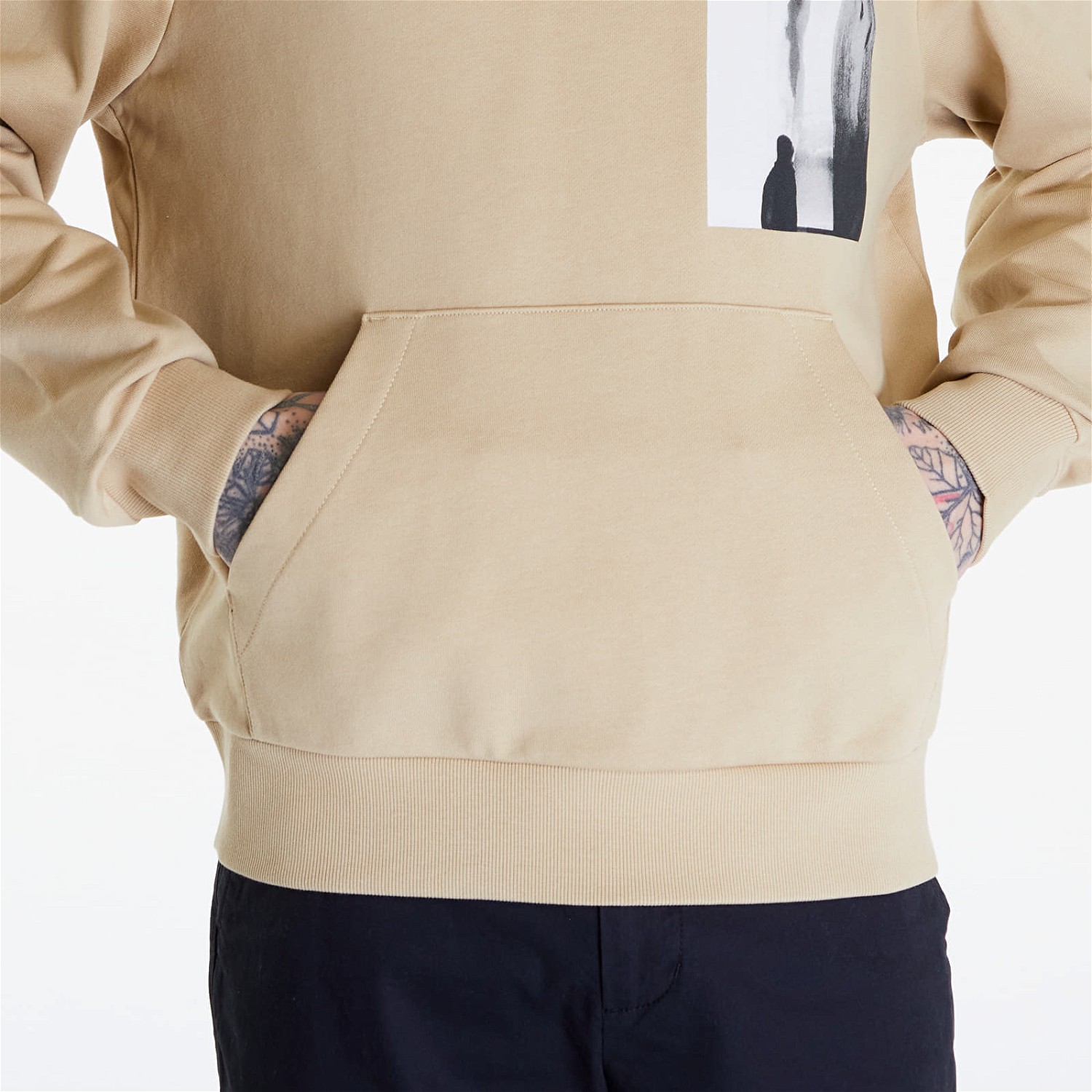 Sweatshirt CALVIN KLEIN Jeans Serenity Multi Graphic Hoodie UNISEX Beige Bézs | J30J325932 PF2, 1