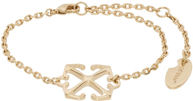 Karkötők Off-White Gold Arrow Bracelet Fémes | OWOA127S24MET0017600