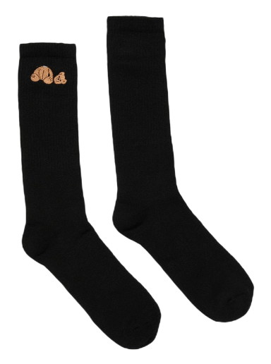 Fehérnemű és zoknik Palm Angels Bear Socks Fekete | PMRA001C99FAB0011060
