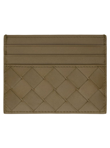 Pénztárca Bottega Veneta Intrecciato Card Holder Zöld | 743209 VCPQ3