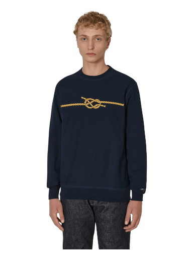 Sweatshirt Noah Knot Crewneck Sweatshirt Blue Fekete | SS070FW22 NVY