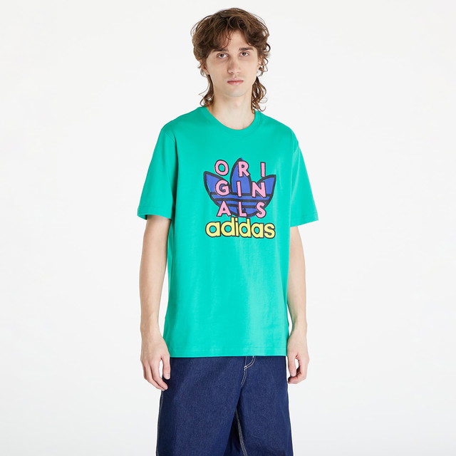 Crop topok adidas Originals TS Short Sleeve T-Shirt Türkizkék | IS0232