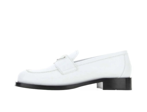 Sneakerek és cipők Prada Logo Plaque Brushed Loafers "White Leather" Fehér | 1D238MF020055-F0009