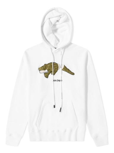 Sweatshirt Palm Angels Croccodile Popover Hoody Fehér | PMBB058C99FLE0020155