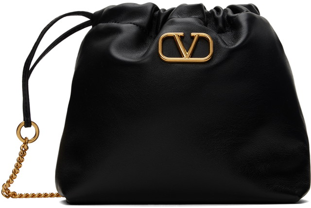 Hátizsákok és táskák Valentino Garavani VLogo Signature Mini Bag Fekete | 4W2P0Z87VNL