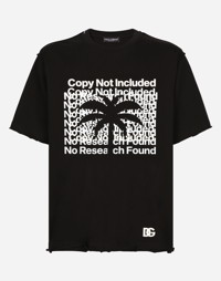 Short-sleeved Banana-tree-print T-shirt