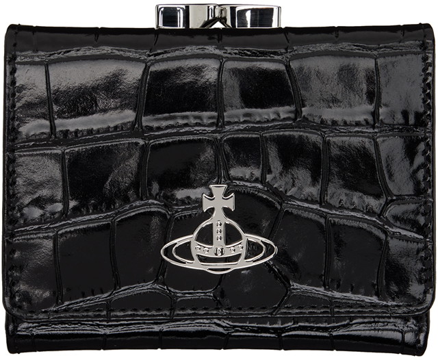 Pénztárca Vivienne Westwood Small Frame Wallet Fekete | 51010018-L0039-PF