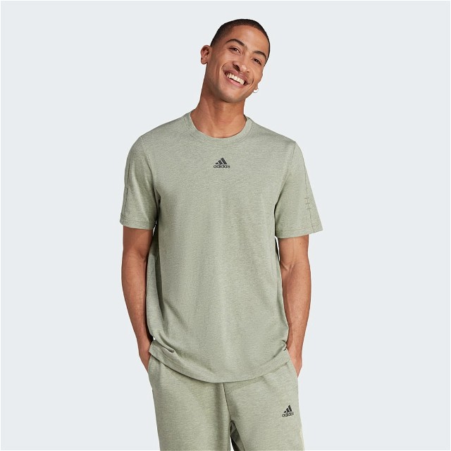 Póló adidas Performance Mélange T-Shirt Zöld | IJ8956
