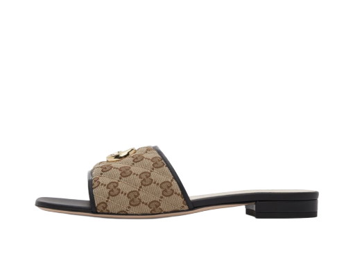 Sneakerek és cipők Gucci GG Matelassé Flat Sandals "Beige" Bézs | 619893 KQWM0