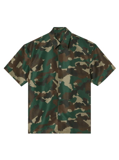 Ing HERON PRESTON Camo Nylon Shirt Zöld | HMGA027F22FAB0025900