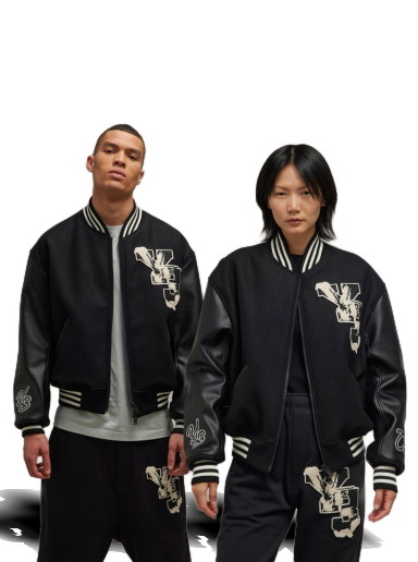 Dzsekik Y-3 Y-3 Letterman Jacket Fekete | IQ2133