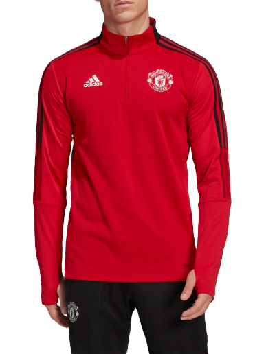 Sweatshirt adidas Originals Manchester United Warm Fleece Top 
Piros | h63960