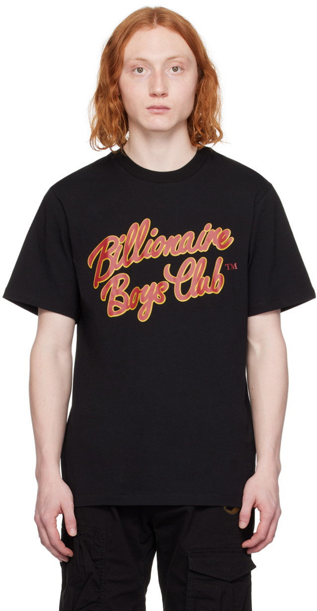 Póló BILLIONAIRE BOYS CLUB Script T-Shirt Fekete | B24134