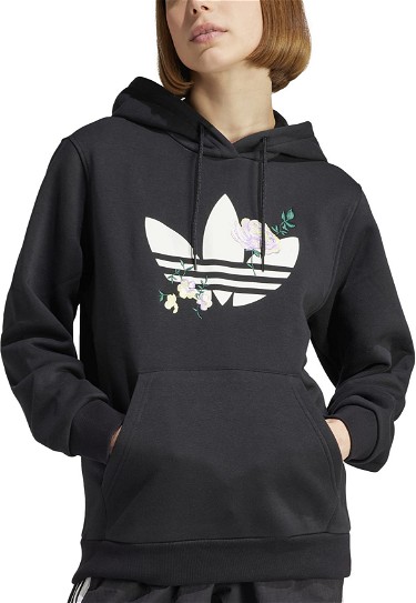 Sweatshirt adidas Originals Flower Embroidery Hoodie Fekete | ii3179, 0