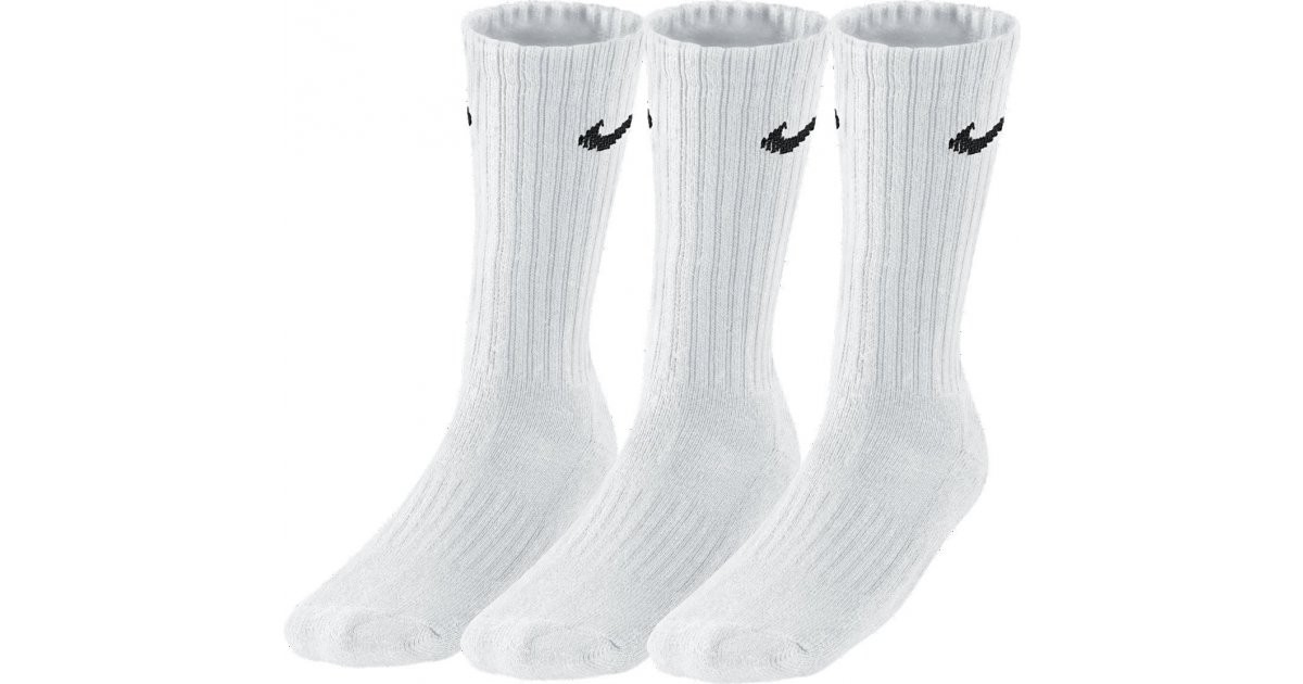 Zoknik és harisnyanadrágok Nike Value Cotton Crew Socks Fehér | sx4508-101, 1
