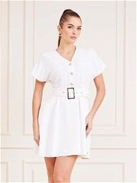 Marciano Marciano Belted Fit And Flare Mini Dress