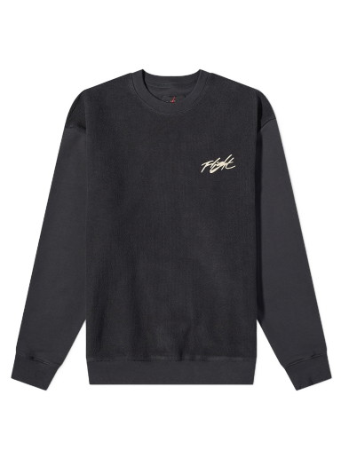 Sweatshirt Jordan Flight Heritage Crew Sweat Fekete | DV1619-045