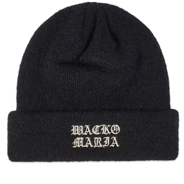 Beanie sapkák WACKO MARIA Mohair Knitted Watch Beanie Fekete | 23FW-WMA-CP03-BLK