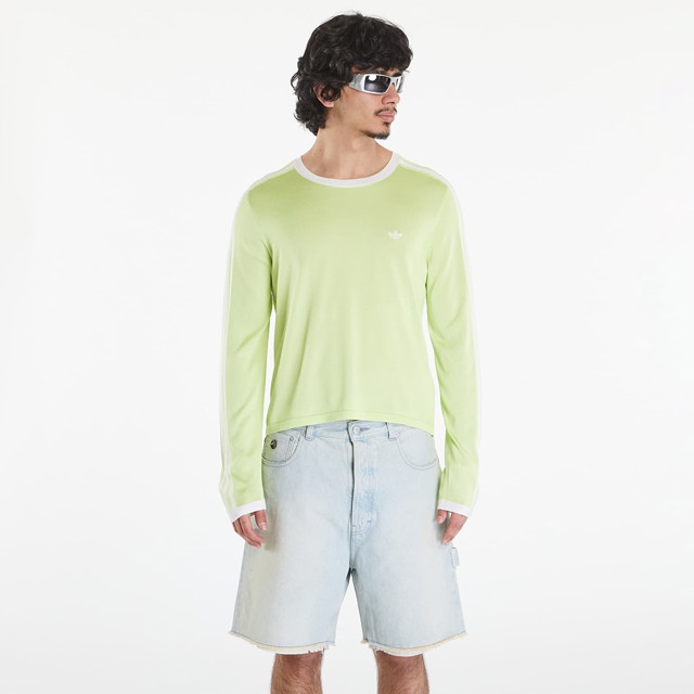 Wales Bonner x Knit Long sleeve Tee Semi Frozen Yellow/ White