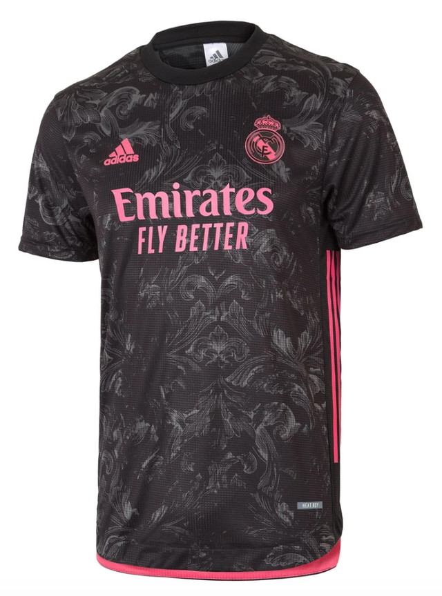 Sportmezek adidas Originals Real Madrid Third Authentic Shirt 20/21 Jersey Black Fekete | GE0933