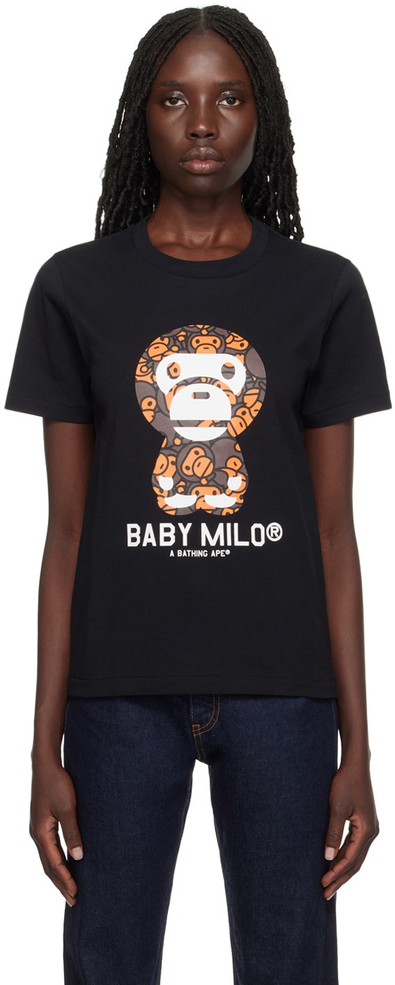 Póló BAPE 'Baby Milo' T-Shirt Fekete | 002TEJ802002L