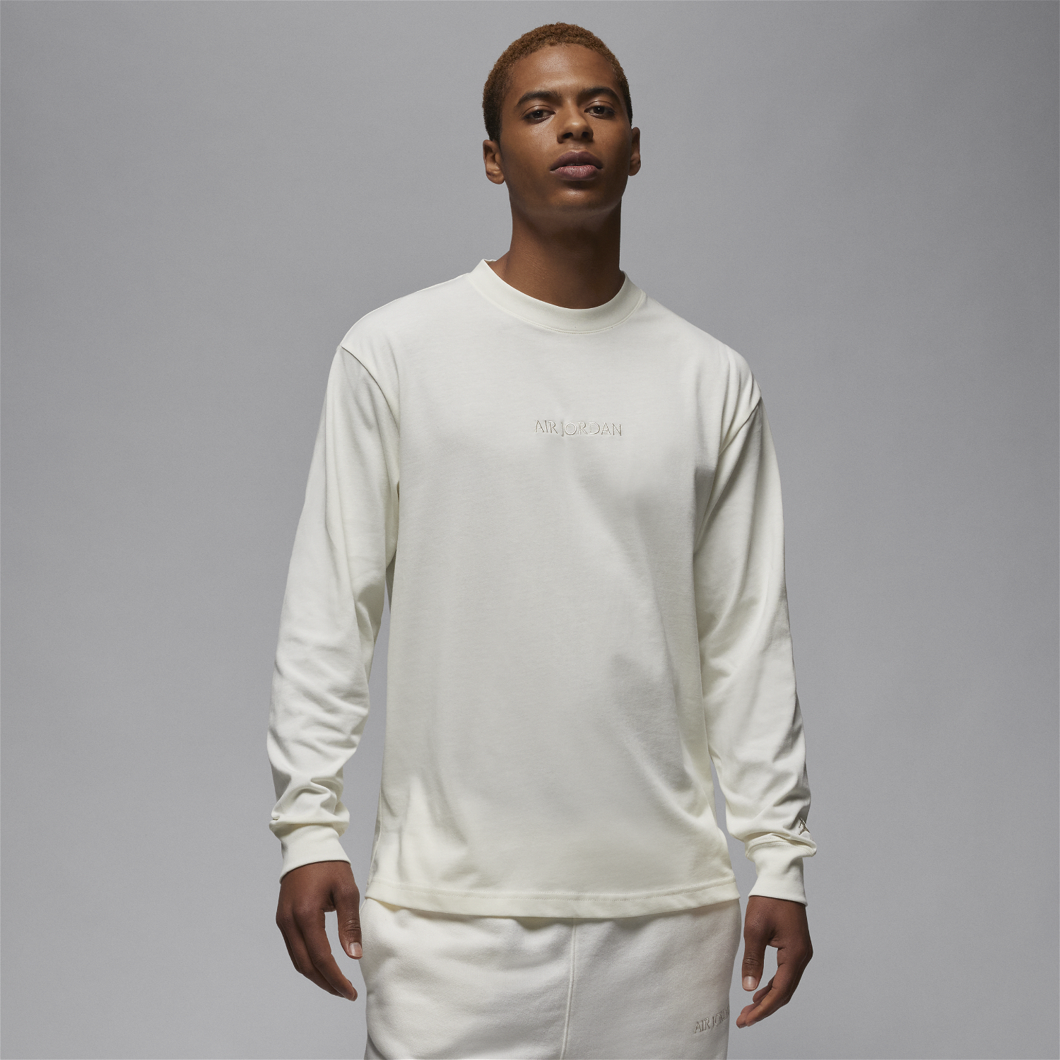 Sweatshirt Jordan Wordmark Long-Sleeve T-Shirt Fehér | FJ0702-133, 0