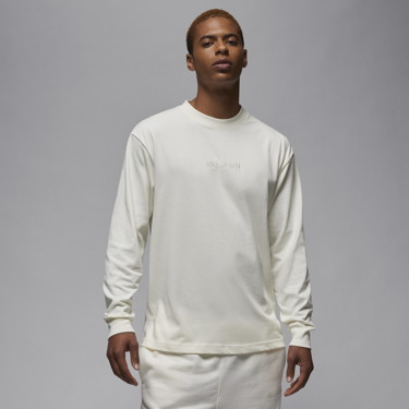 Sweatshirt Jordan Wordmark Long-Sleeve T-Shirt Fehér | FJ0702-133, 0
