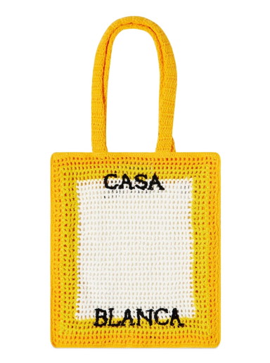 Vászontáskák Casablanca Crochet Tennis Bag Sárga | AS23-BAG-011-03