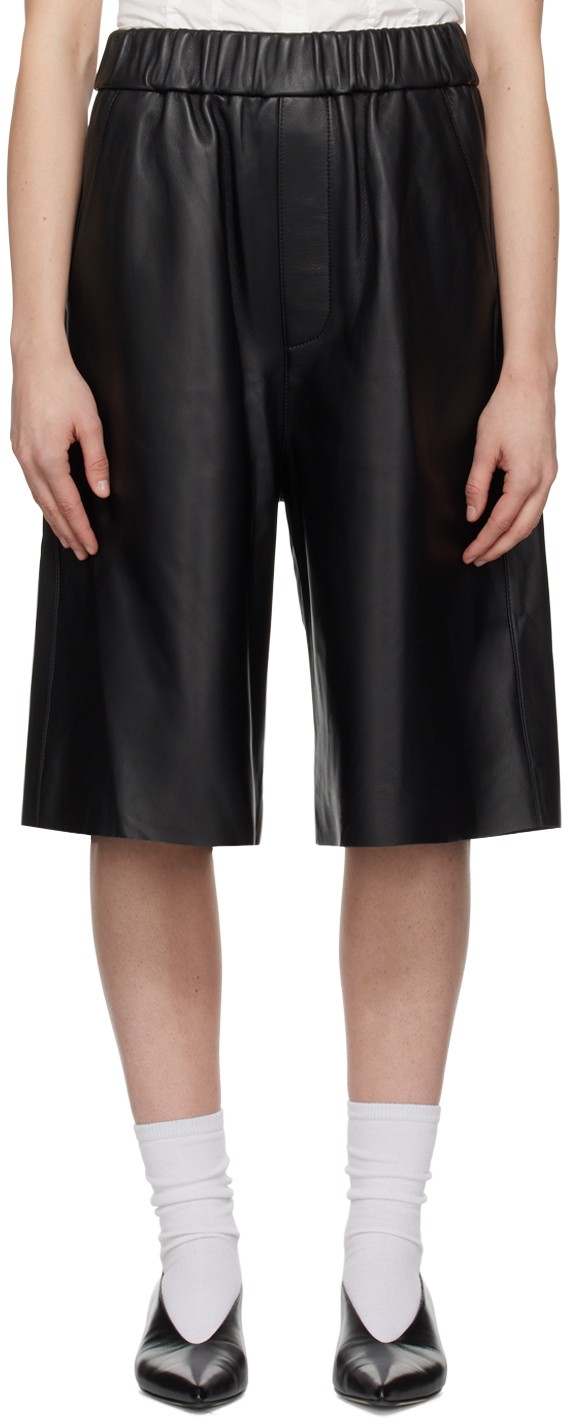 Paris Bermuda Leather Shorts