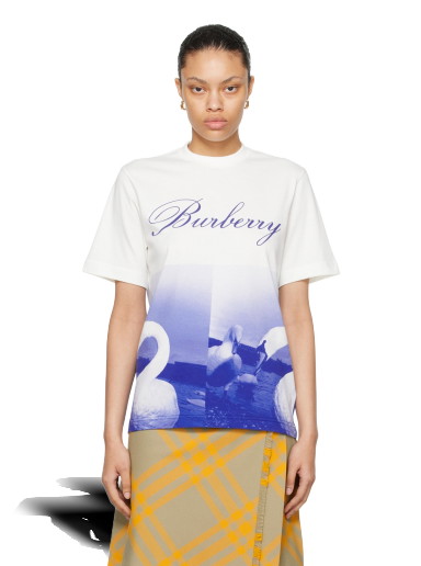 Póló Burberry Swan T-Shirt Kék | 8077611