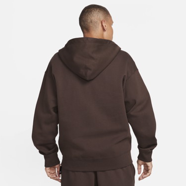 Sweatshirt Nike Solo Swoosh Full-Zip Hooded Sweatshirt Barna | DR0403-237, 2
