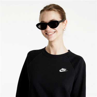 Sweatshirt Nike Sportswear Essential Fleece Crew Fekete | BV4110-010, 0
