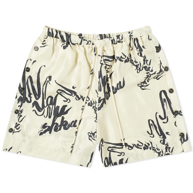 Rövidnadrág Nanushka Ceylin Printed Shorts Bézs | NW24RSST00171